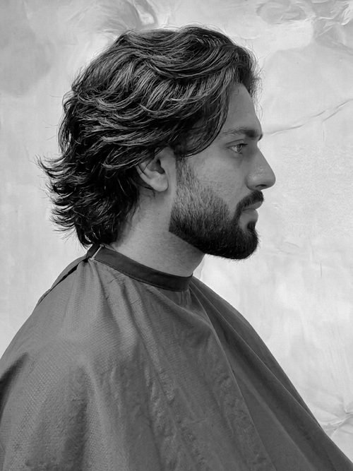 Layered flow cut with beard sculpting by Gblendx