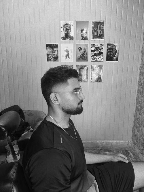 Low fade with textured top by Gblendx